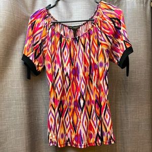 Susan Lawrence, L, Colorful Blouse